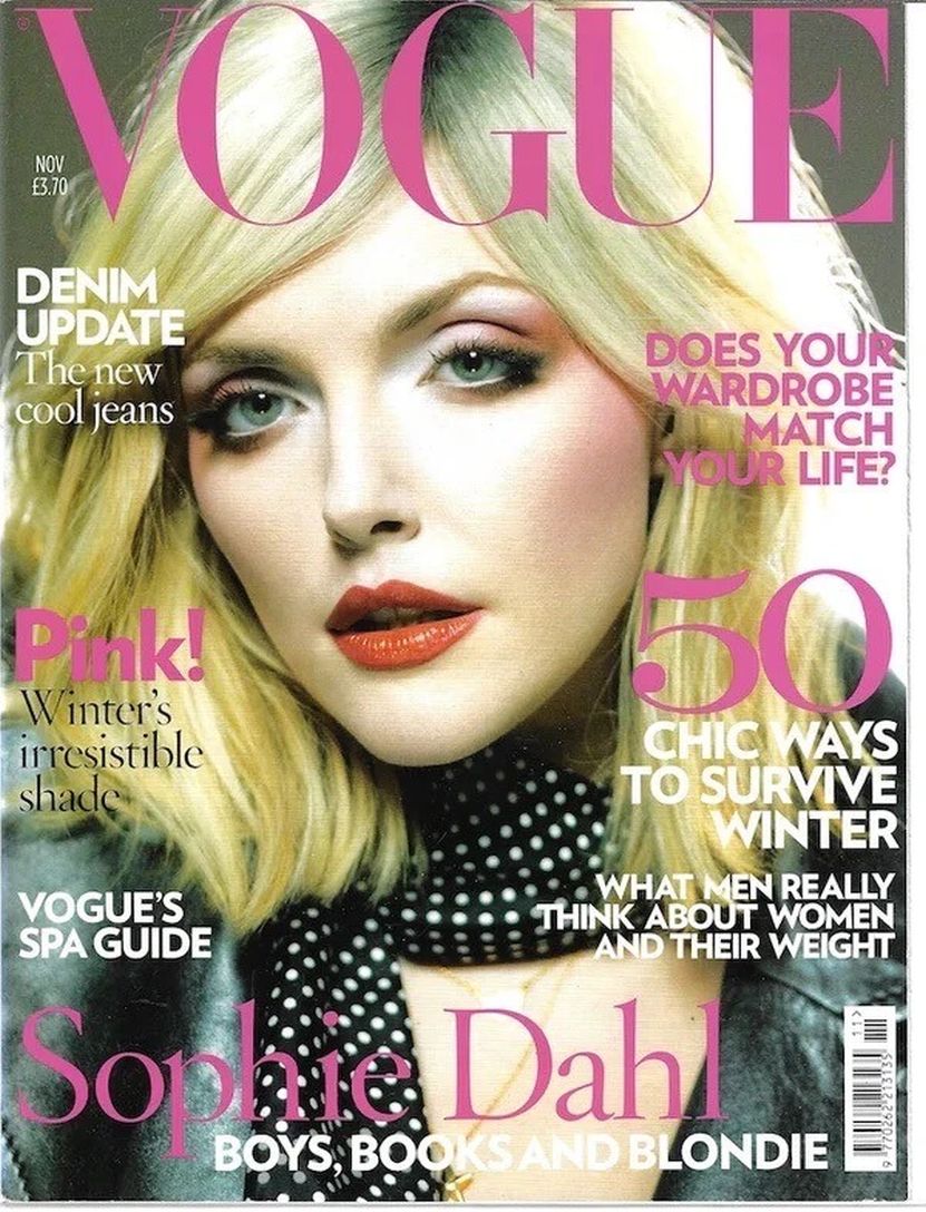 VOGUE UK magazine side cover  November 2007