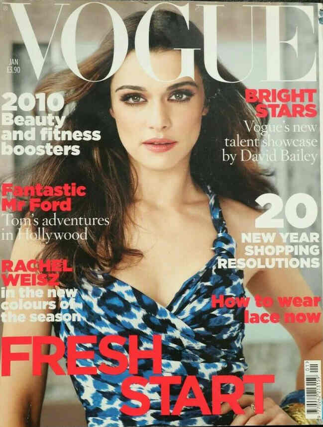 VOGUE UK magazine side cover  January 2010