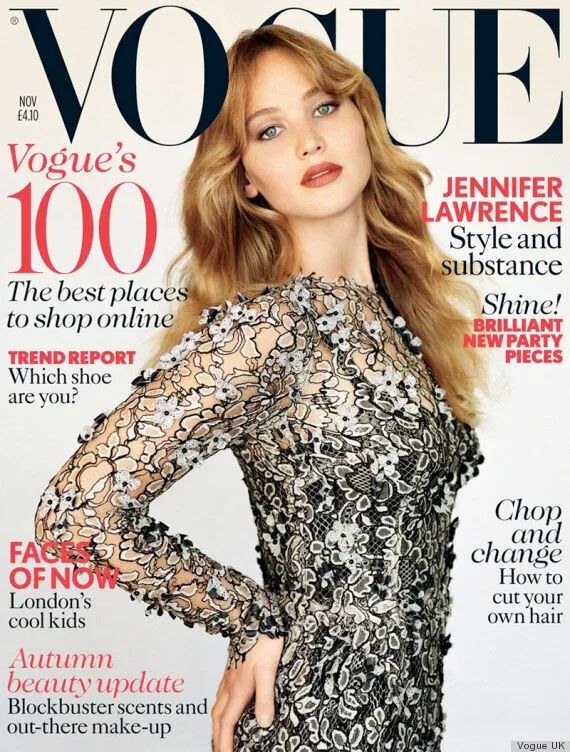 VOGUE UK magazine side cover  November 2012