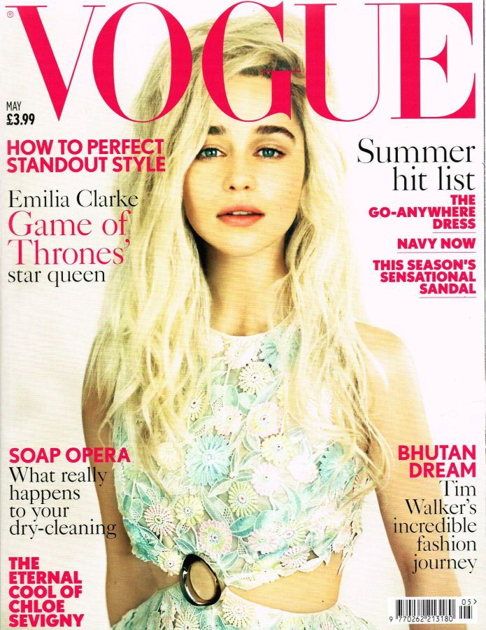 VOGUE UK magazine side cover  May 2015