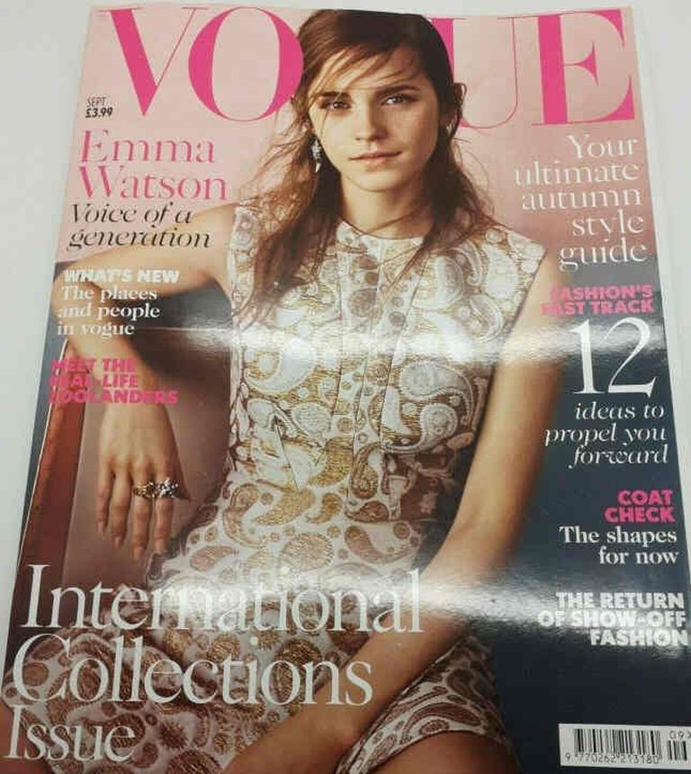VOGUE UK magazine side cover  September 2015