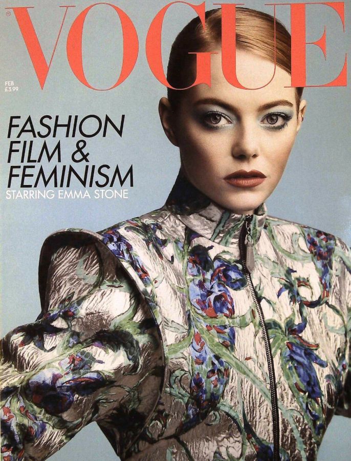 VOGUE UK magazine side cover  February 2019