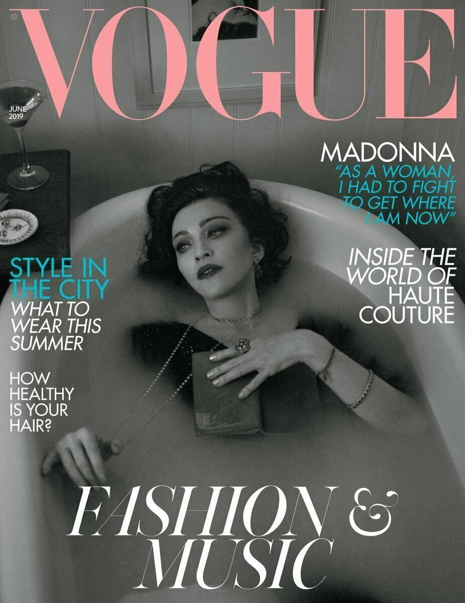 VOGUE UK magazine side cover  June 2019