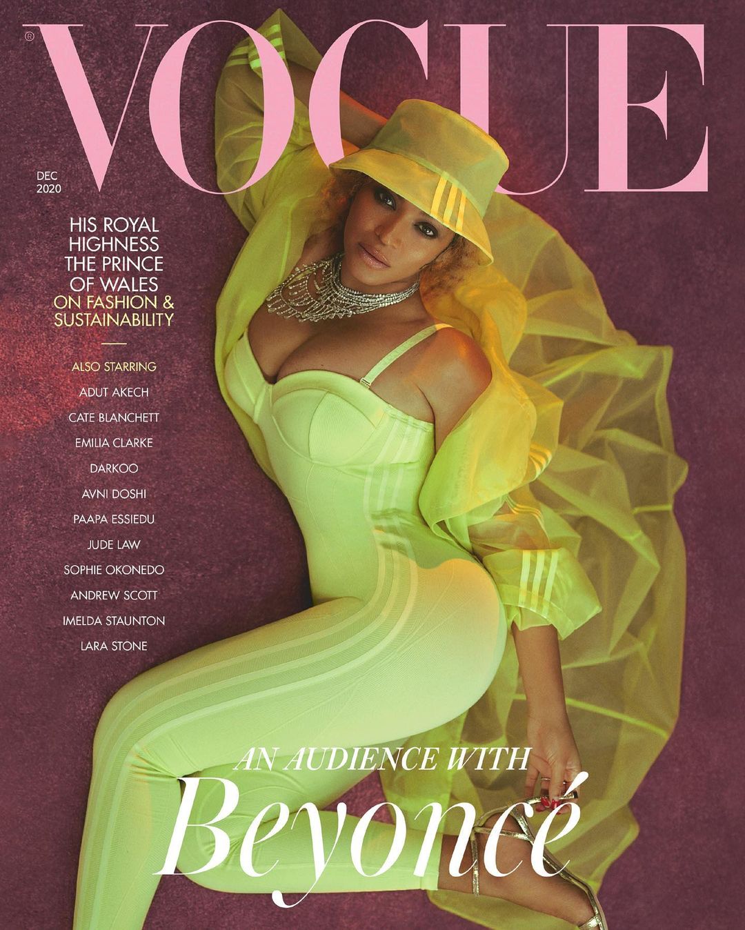 VOGUE UK magazine side cover  December 2020