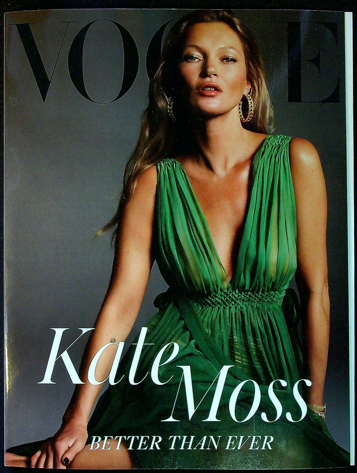 VOGUE UK magazine side cover  January 2021