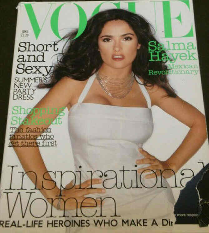 VOGUE UK magazine side cover  June 2003