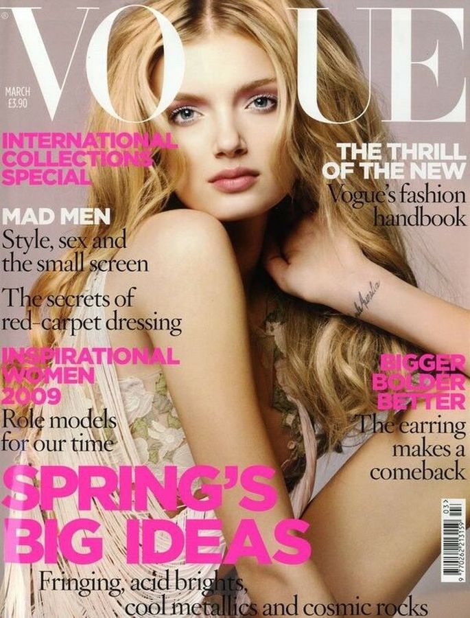VOGUE UK magazine cover  March 2009