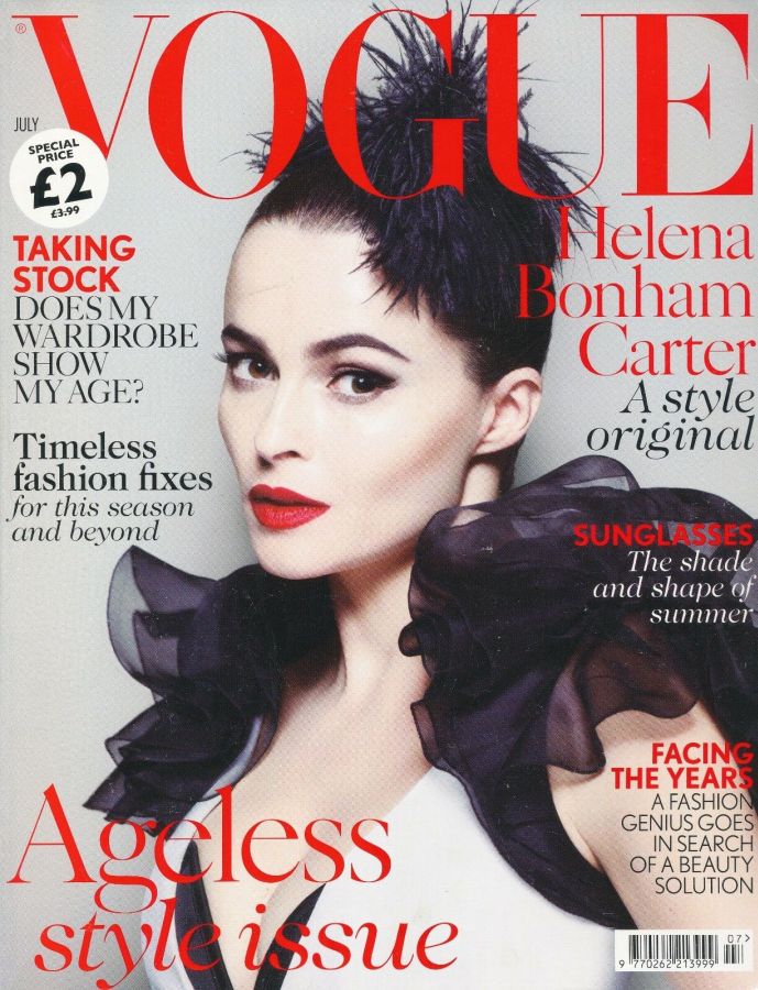 VOGUE UK magazine side cover  July 2013