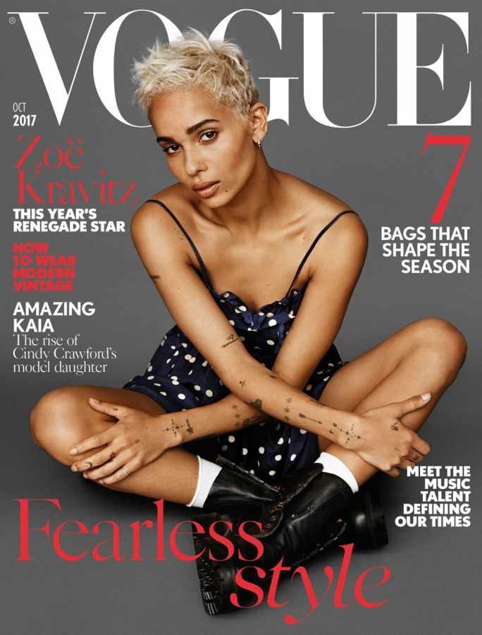 VOGUE UK magazine side cover  October 2017