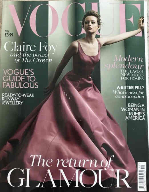 VOGUE UK magazine cover  November 2017