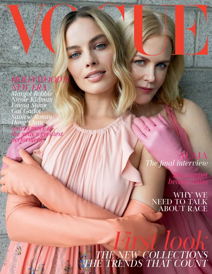VOGUE UK magazine side cover  February 2018