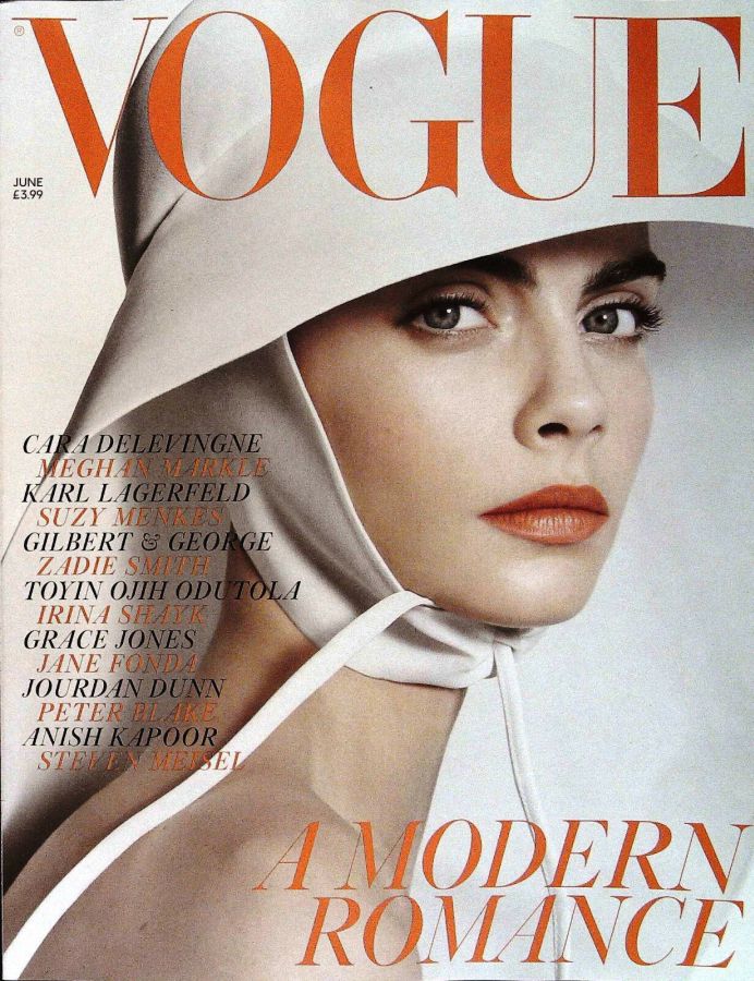 VOGUE UK magazine side cover  June 2018