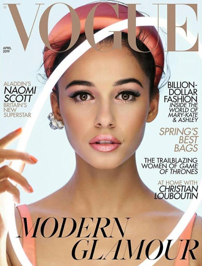 VOGUE UK magazine side cover  April 2019