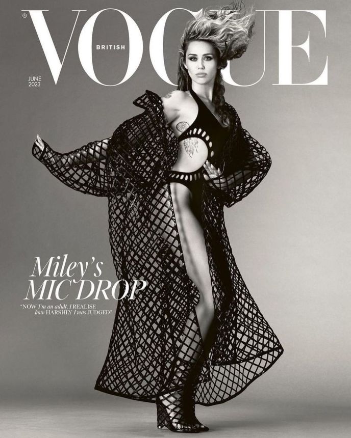 VOGUE UK magazine side cover  June 2023