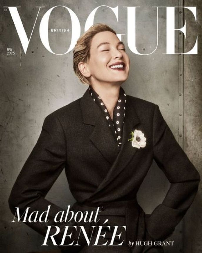 VOGUE UK magazine side cover  February 2025