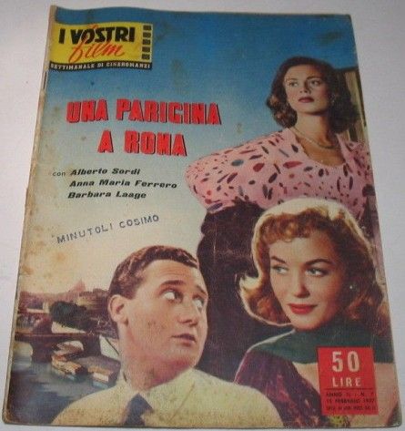 VOSTRI FILM | I magazine side cover Issue 7  1957