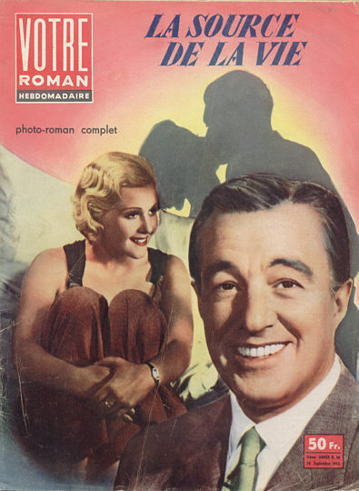 VOTRE ROMAN magazine cover Issue 38 26 September 1958