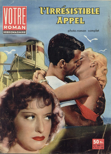 VOTRE ROMAN magazine cover Issue 40 10 October 1958