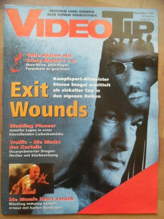 VIDEO TIP magazine cover  November 2001