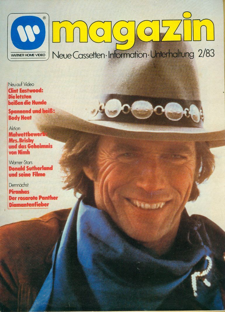 WARNER HOME VIDEO MAGAZIN magazine cover Issue 2  1983