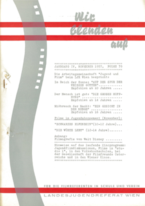 WIR BLENDEN AUF (At) magazine cover Issue 39  1957