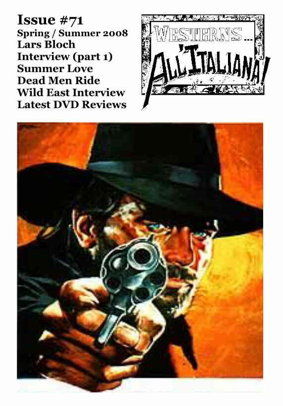 WESTERNS... ALL ITALIANA magazine side cover Issue 71 Spring 2008