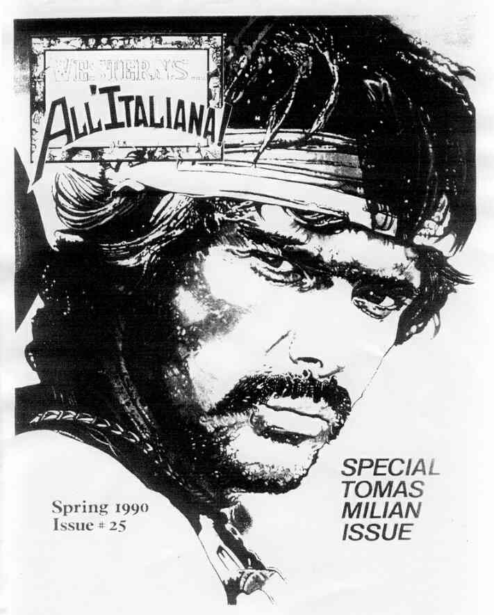 WESTERNS... ALL ITALIANA magazine side cover Issue 25 Spring 1990
