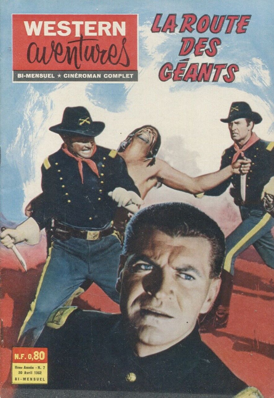 WESTERN AVENTURES magazine side cover Issue 7 20 April 1962
