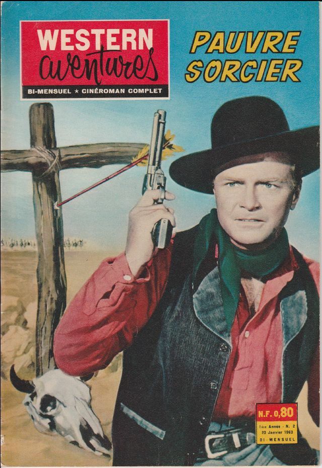WESTERN AVENTURES magazine side cover Issue 2 20 January 1963