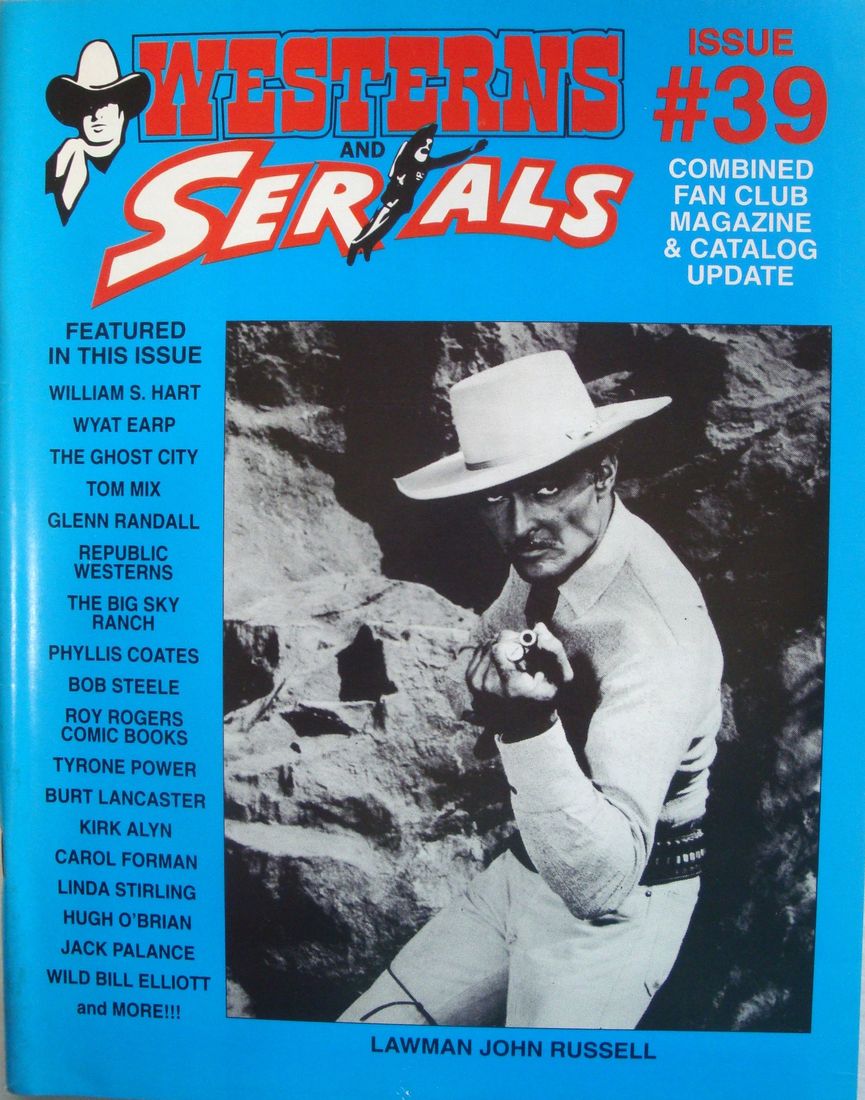 WESTERNS AND SERIALS magazine side cover Issue 39/59  1992