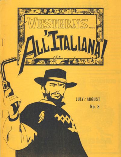 WESTERNS... ALL ITALIANA magazine side cover Issue 8   1985