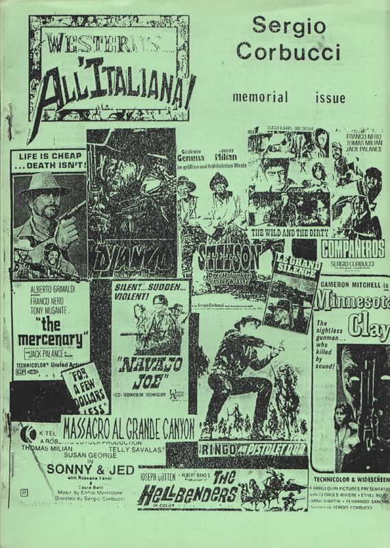 WESTERNS... ALL ITALIANA magazine side cover  Special   1991