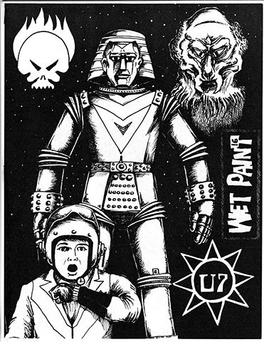CYGNUS/WET PAINT magazine side cover Issue 16 April/May 1987