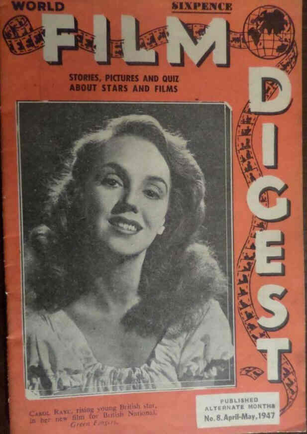 WORLD FILM DIGEST magazine side cover Issue 8 April/May 1947