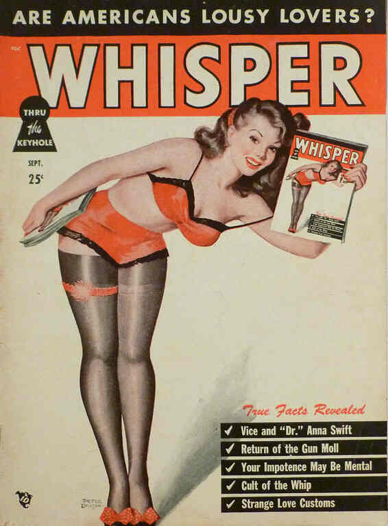 WHISPER magazine cover  Vol 2 No 3 September 1948