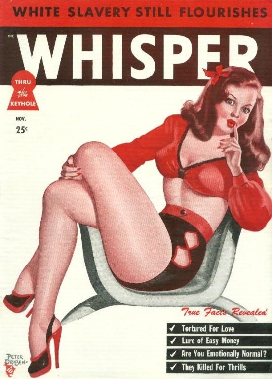 WHISPER magazine side cover  Vol 2 No 4 November 1948