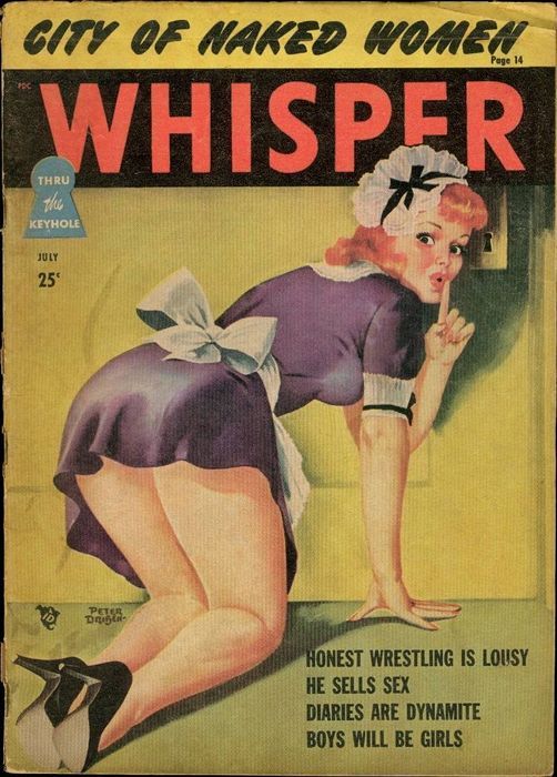 WHISPER magazine cover  Vol 3 No 2 July 1949