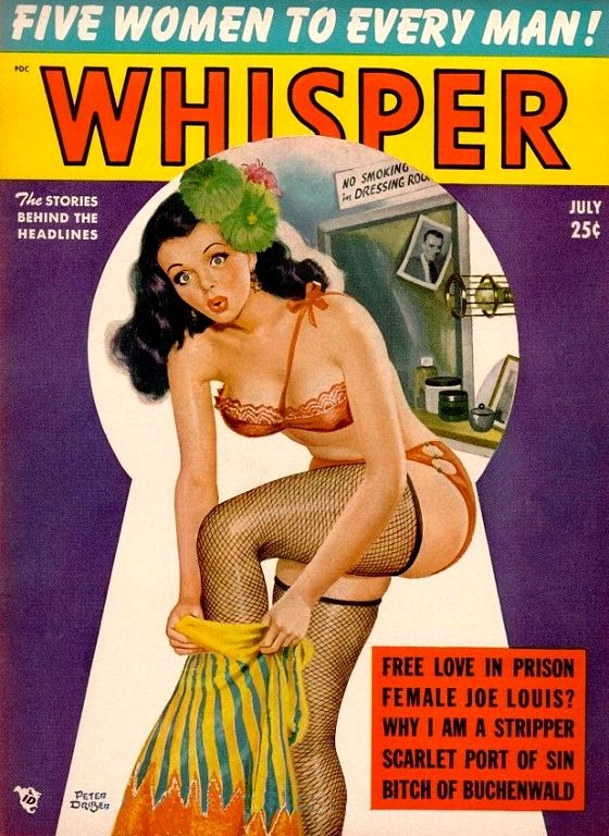 WHISPER magazine cover  Vol 5 No 1 July 1951