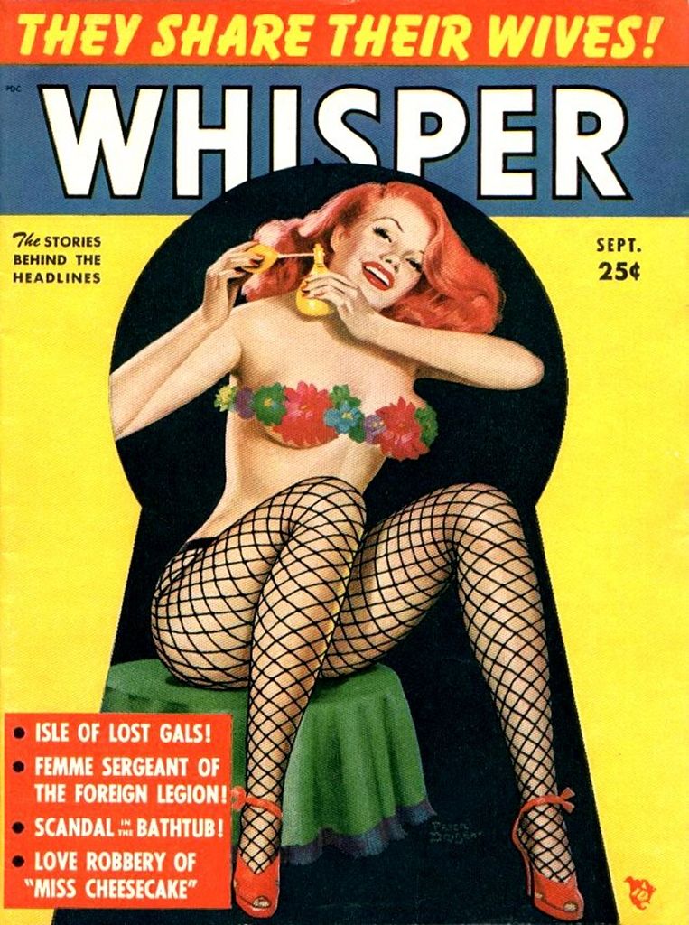 WHISPER magazine cover  Vol 6 No 2 September 1952