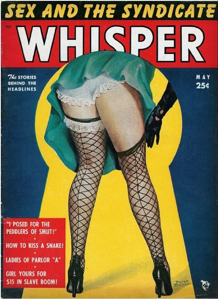 WHISPER magazine side cover  Vol 6 No 6 May 1953