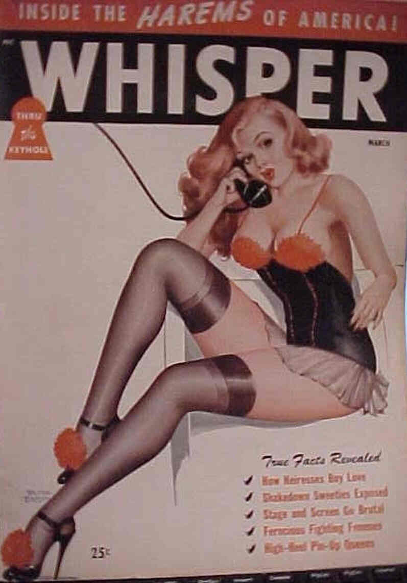 WHISPER magazine side cover  Vol 1 No 6  March 1948