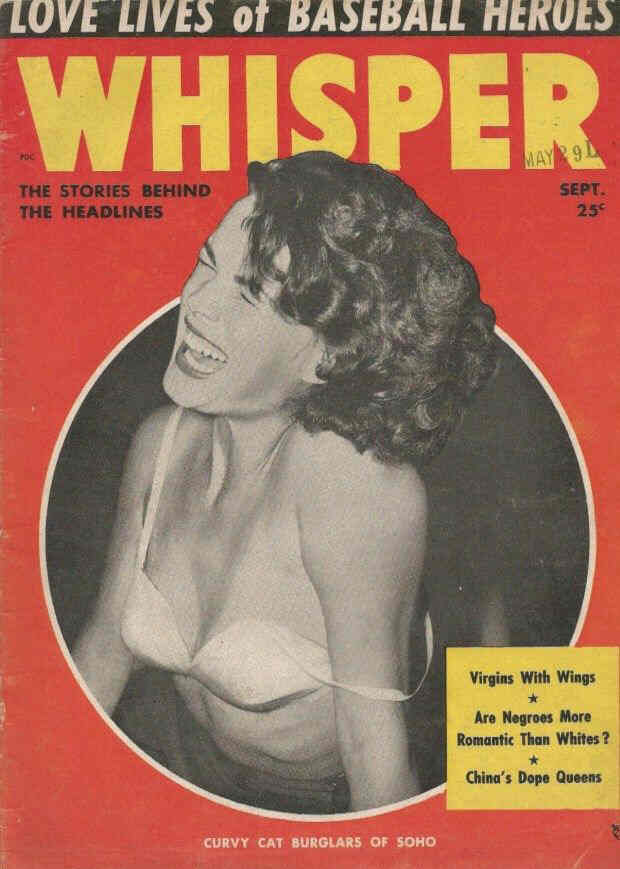 WHISPER magazine side cover September 1954