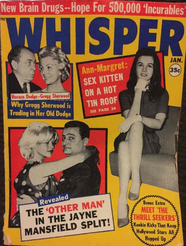 WHISPER magazine side cover January 1963