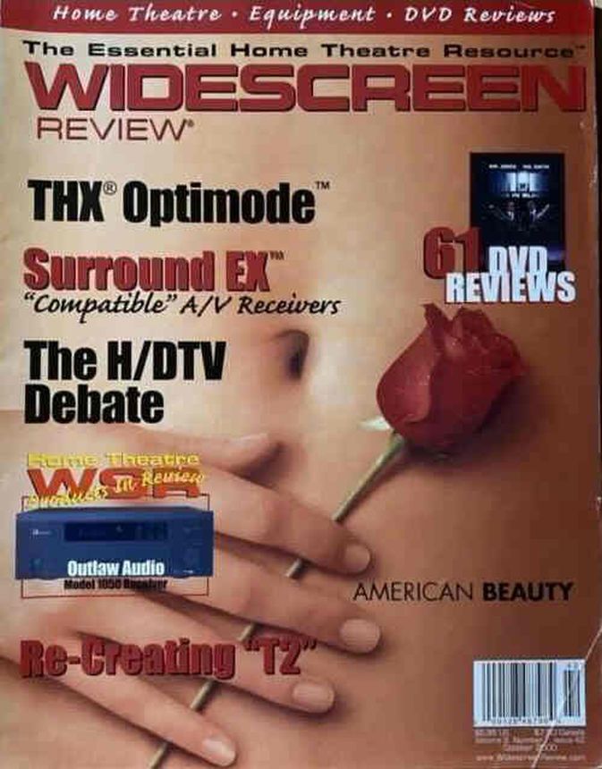 WIDESCREEN REVIEW magazine side cover Issue 42 October 2000
