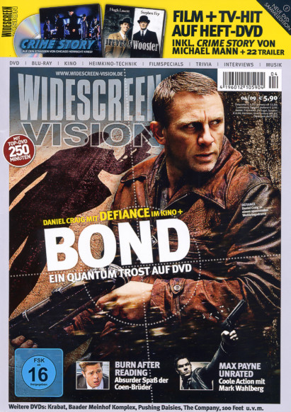 WIDESCREEN VISION magazine side cover April 2009