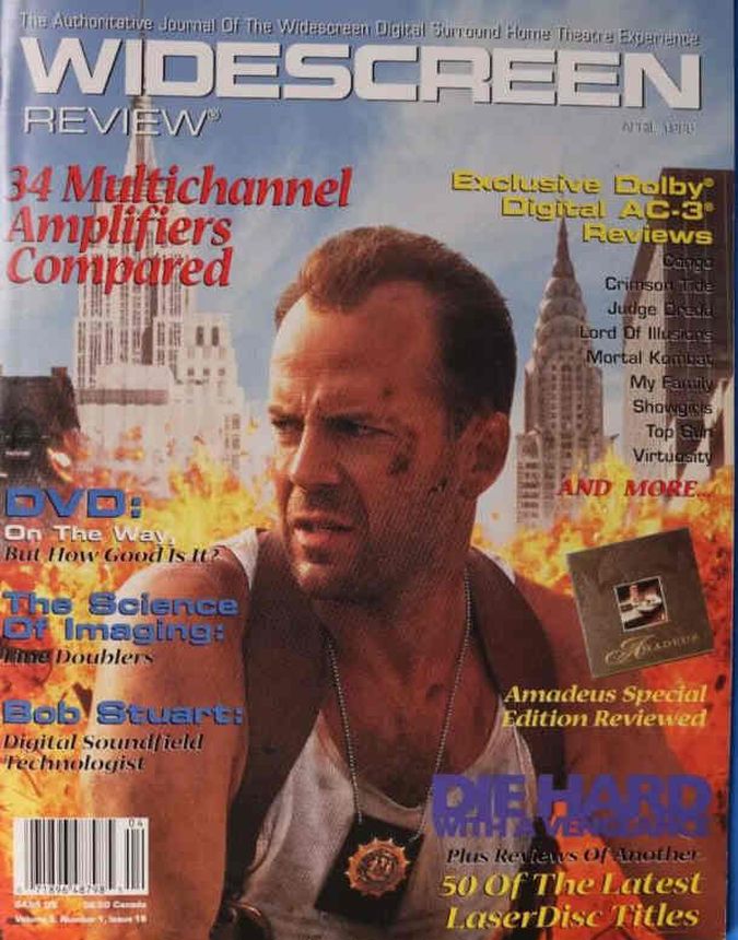 WIDESCREEN REVIEW magazine side cover Issue 18 April 1996