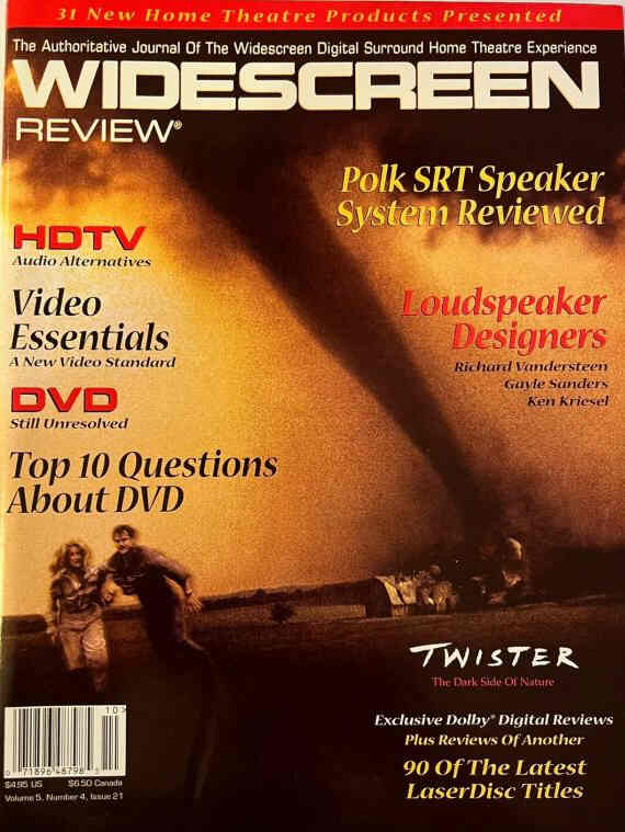 WIDESCREEN REVIEW magazine side cover Issue 21 October 1996