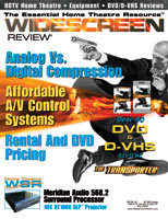 WIDESCREEN REVIEW magazine side cover Issue 72 May 2003