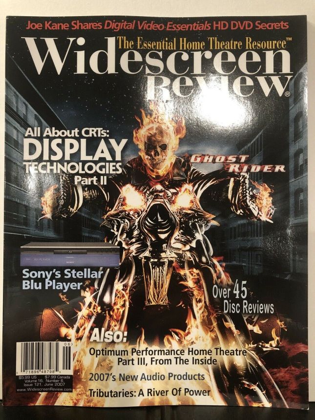 WIDESCREEN REVIEW magazine side cover Issue 121 June 2007