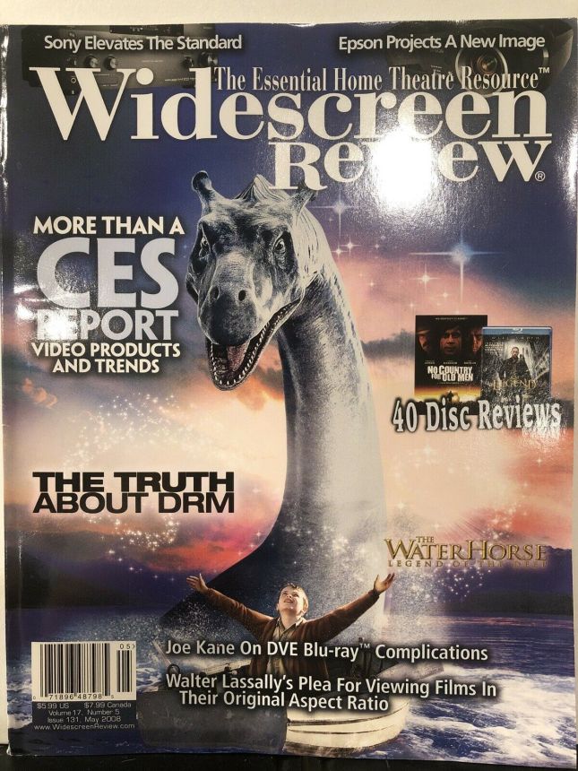 WIDESCREEN REVIEW magazine side cover Issue 131  May 2008